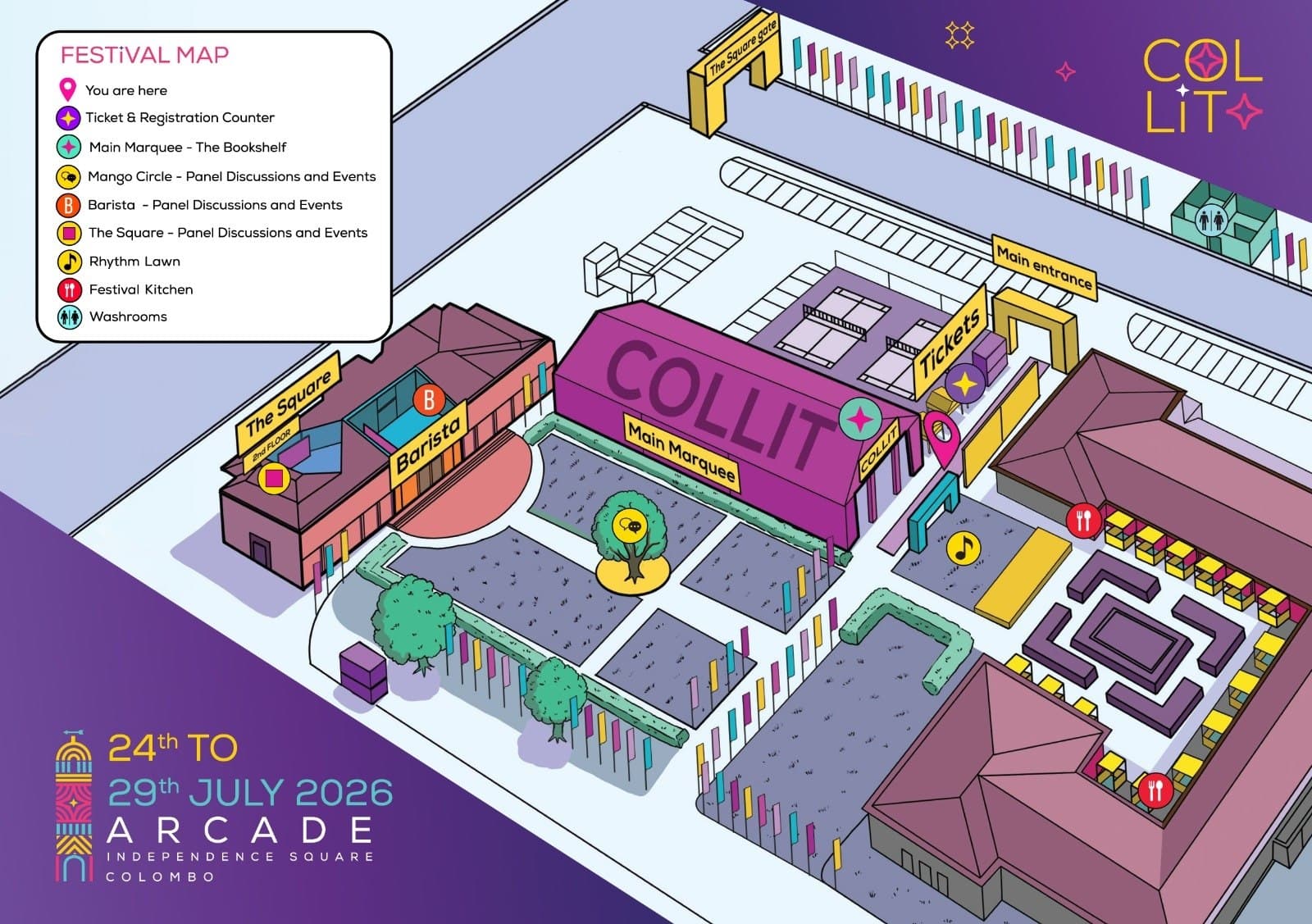 Festival grounds map